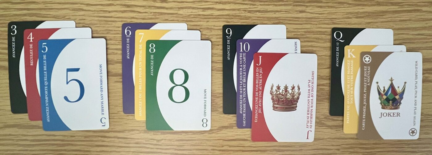 Cartes pour jouer au Tock