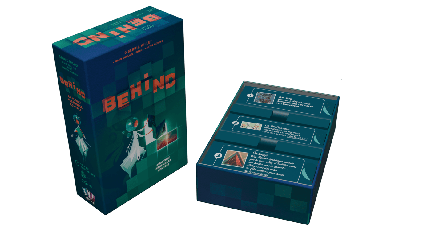 Behind